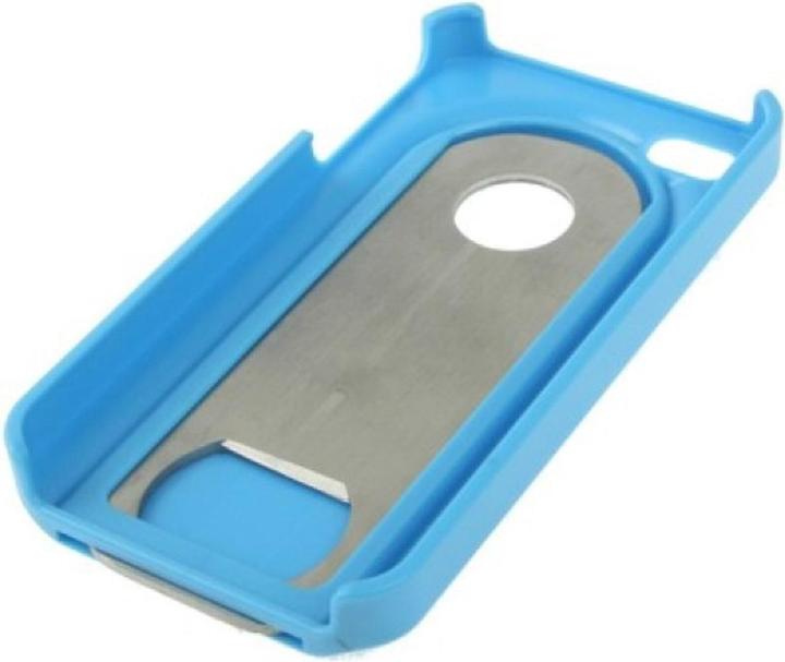 Produktbild König Design Schutzhülle Hard Case Flaschenöffner Hülle für Handy iPhone 4 & 4S Blau (Apple iPhone 4, LG G4s)