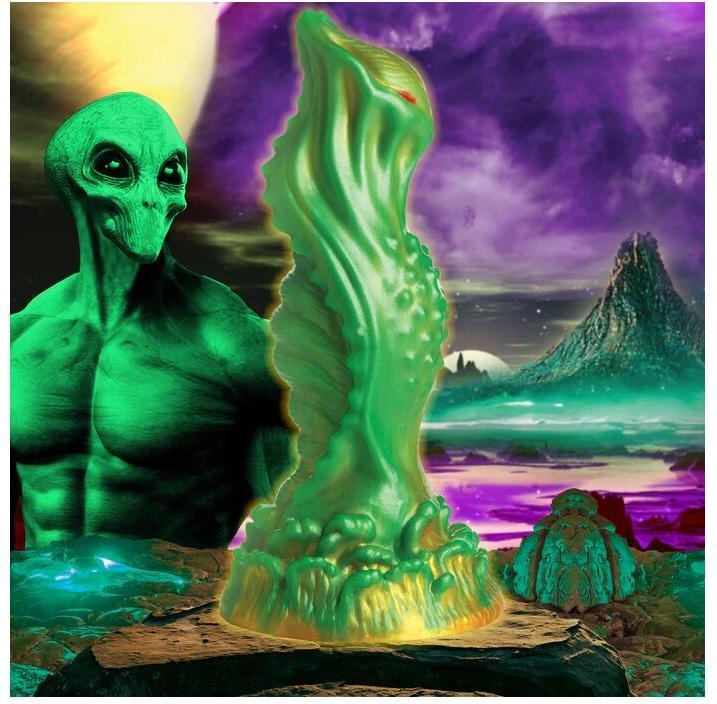 Actual product image Creature Cocks Nebula - Alien Silicone Dildo