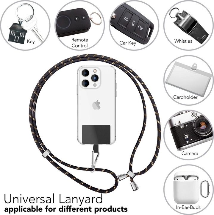 Productafbeelding Nalia Universele mobiele telefoonketting met pad