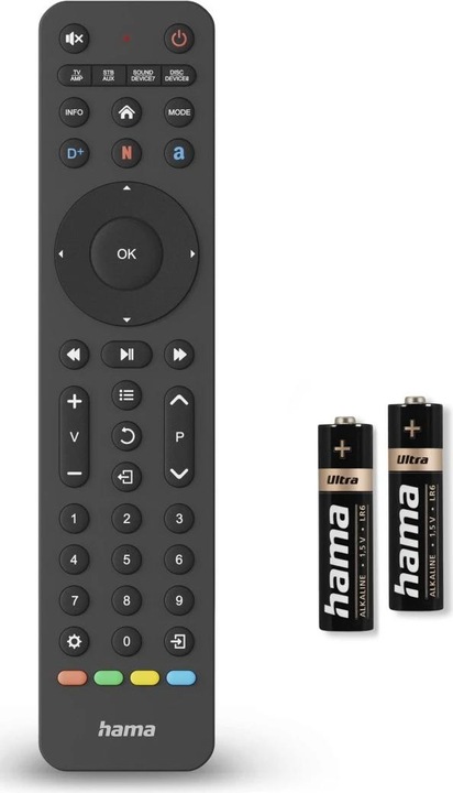 Actual product image Hama Universal remote control TV, infrared, for 8 devices, adaptive, app buttons (Universal remote control, Infrared)