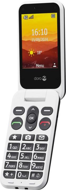 Image du produit Doro Leva L30, Clapet, SIM unique, 7,11 cm (2.8"), 2 MP, 1150 mAh, Noir, Blanc (2.80", 2 Mpx, 4G)