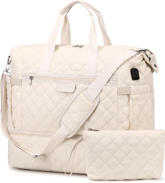 Only-Bags.Store Reisetasche Krankenhaustasche Geburt mit Schuhfach Grosser Handgepäckbeutel Seesack mit Kulturbeutel (55 l)