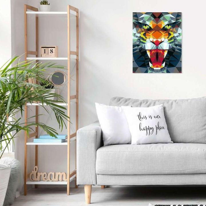Actual product image Ravensburger CreArt Polygon Tiger