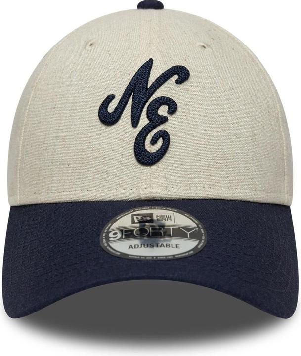 Produktbild New Era 9Forty Strapback Cap - Leinen Brand Script Beige