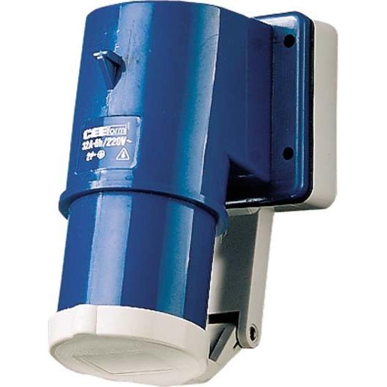 Mennekes, Netzstecker + Netzkupplung, MEN 402 32A3P 6H230V Aufbaustecker IP44