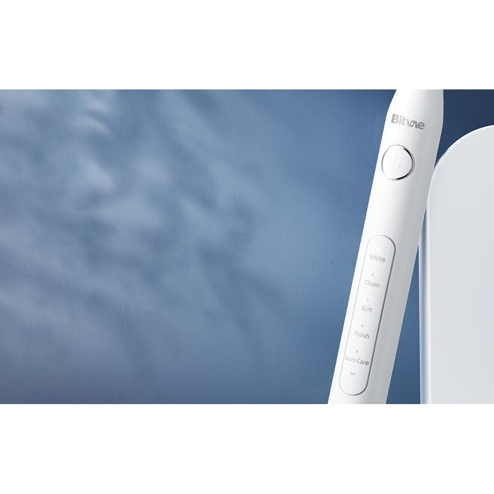 Thumbnail - Bitvae, Elektrische Zahnbürste, Sonic toothbrush with tips set and travel case D2 (white) (Schallzahnbürste)