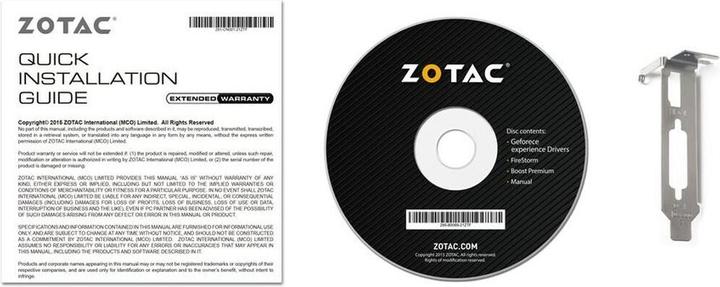 Actual product image Zotac GeForce GT 1030 (2 GB)