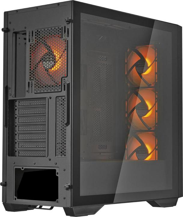 Produktbild Cougar Uniface RGB Black | PC Case | Mid Tower / Mesh Front Panel / ARGB Fans / TG Left Panel / (ATX, SSI CEB, Mini-ITX, mATX)