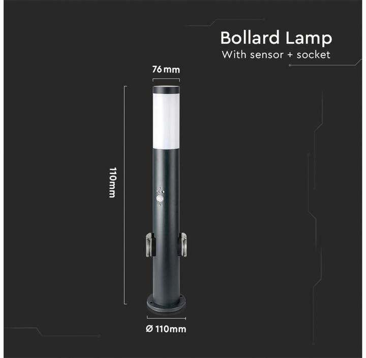 Produktbild V-TAC Poller-Aussenleuchte (E27, IP44)