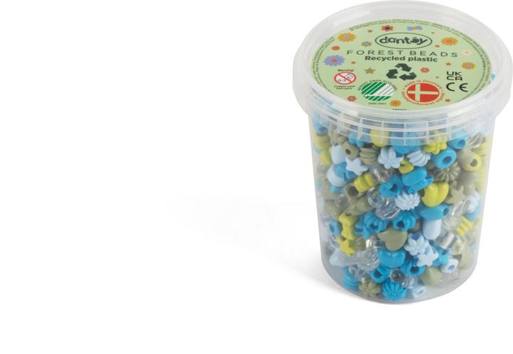 Produktbild dantoy 5931 - PASTELL PERLEN FORESTFARBEN GROSS 520 STK.