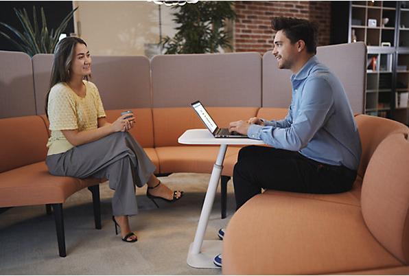 Productafbeelding Dataflex Bento laptoptafel 550-755mm in hoogte verstelbaar (45.450), wit