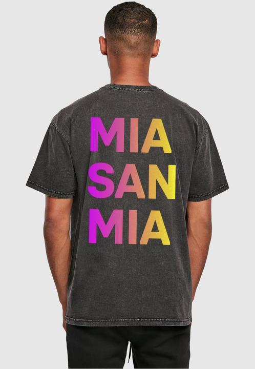 Actual product image FC Bayern München Logo PY Acid Washed Heavy Oversize Tee - 115635 (XL)