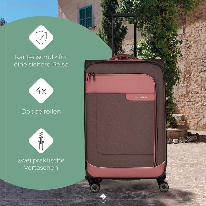 Image du produit Travelite Trolley + valise Viia 4w Trolley L (91 l)