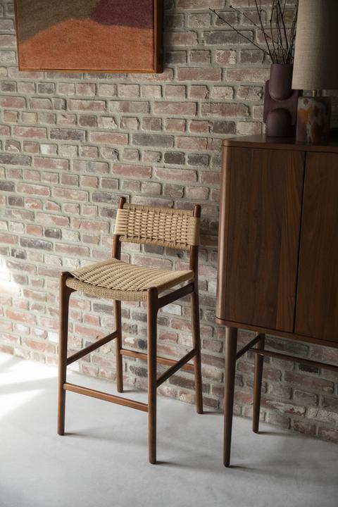 Actual product image Dutchbone Counter Stool Cecile Walnut