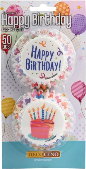 Produktbild Dekoback Cupcake Förmchen Geburtstag (5 cm)