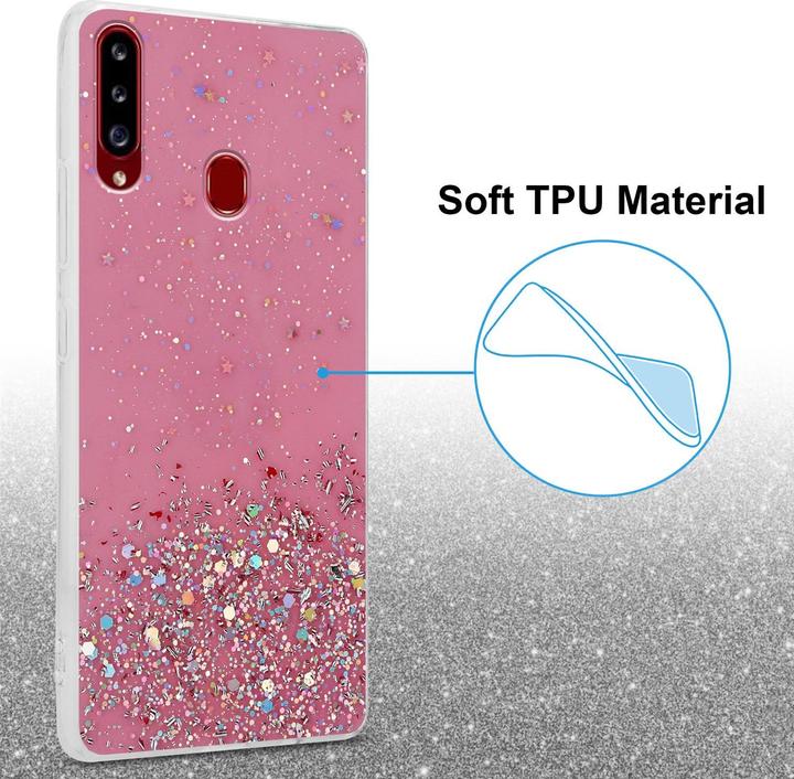 Produktbild Cadorabo TPU Cover funkelnder Glitter (Samsung Galaxy A20s)