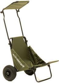 Buteo Photo Gear Bosgroene transportwagen met zonnekap