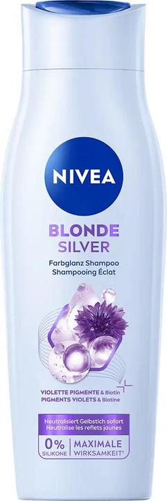 Produktbild NIVEA Blond Silver Shampoo Fl 250 ml (250 ml, Silbershampoo, Flüssiges Shampoo)