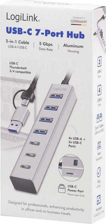 Actual product image LogiLink Prüfen (USB-A, USB-C, 7 ports)