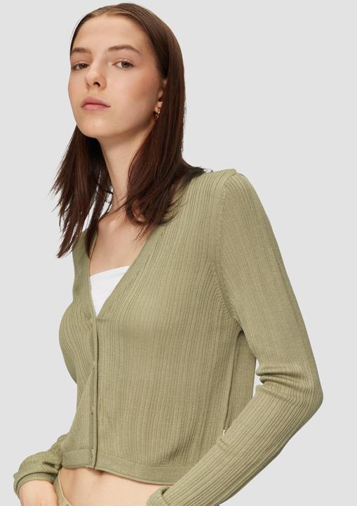 Image du produit S.Oliver Strickjacke Verkürzte Strickjacke aus Viskosemix (XXL)