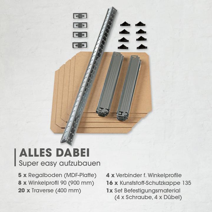 Actual product image Easymaxx Schwerlastregal