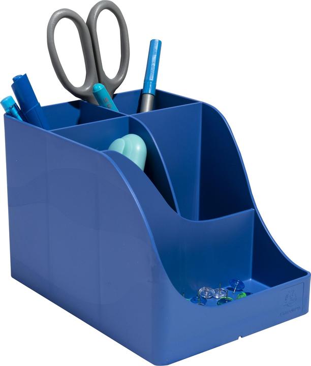Image du produit Exacompta Pochette multi-usages Pen Wave, 4 compartiments, bleu