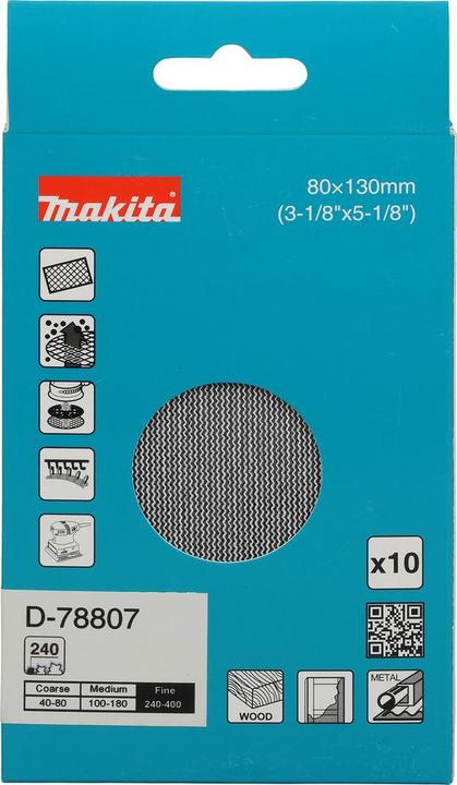 Productafbeelding Makita Netzschleifmittel 80x130 mm A240 - D (A240)