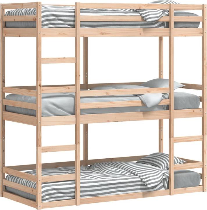 Immagine prodotto vidaXL Letto a castello triplo (90 x 190 cm)
