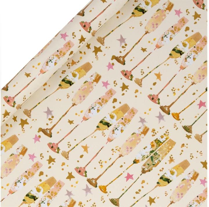 Produktbild Glick Geschenkpapier Champagner (1x)