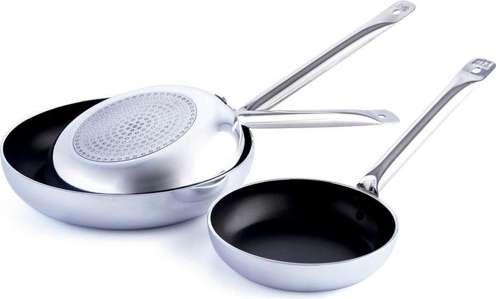 Quid Professional Pfanne Pro-Induction Schwarz Metall Stahl Ø 24 Cm (6 Stück) (Frying pan, Steel)