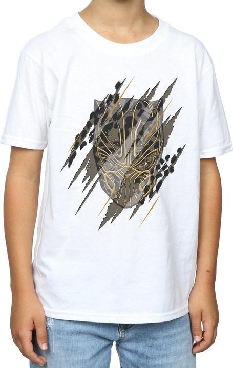 Produktbild Jungen Black Panther Gold Head TShirt (140, 146)