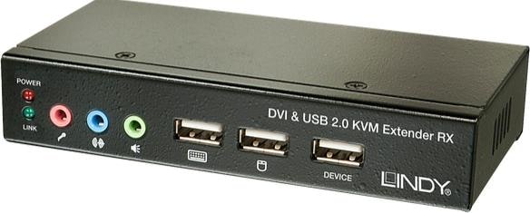 Actual product image Lindy Cat.6 KVM Extender Classic DVI USB