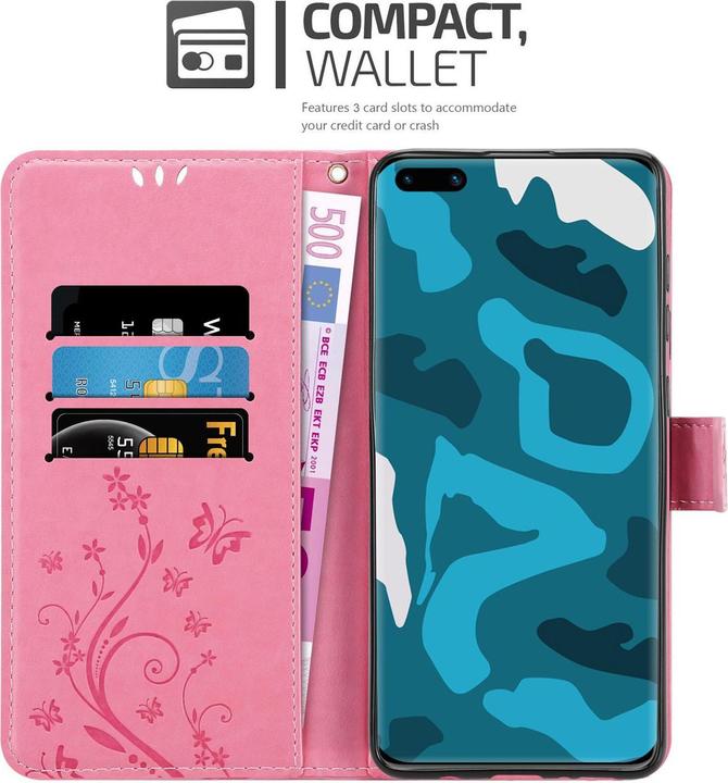 Produktbild Cadorabo Flower Book Cover (Huawei P40 Pro)