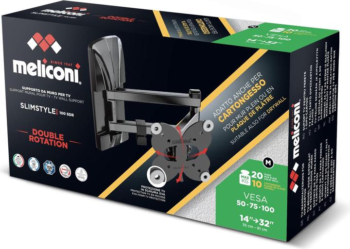 Produktbild Meliconi LCD TV Wandhalterung (TV-Möbel, 32", 20 kg)