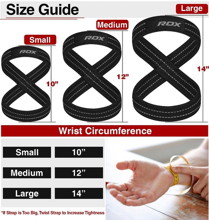 Actual product image Rdx Gym Lifting Cotton Straps (M)