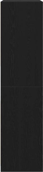 Actual product image vidaXL Wardrobe in black and oak, 100x50x200 cm, made of engineered wood (100 x 50 x 200 cm)