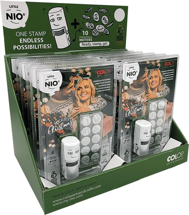 Actual product image Colop Stamp Little NIO Set Handmade, 10 pieces