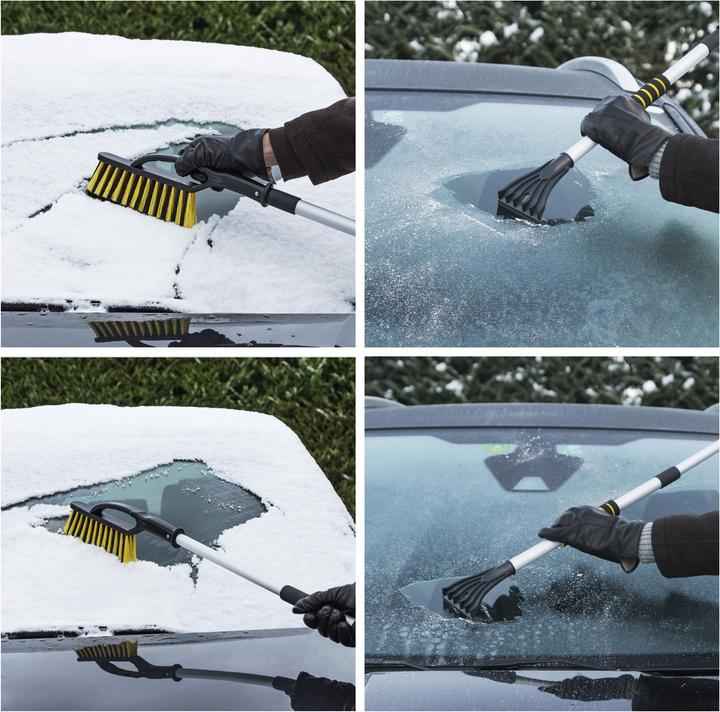 Produktbild Walser Schneebürste mit Eiskratzer, Auto-Eisschaber, PKW-Schneebesen 88-115cm