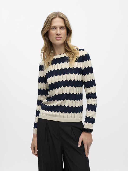 Produktbild Object Gestreifter Strickpullover (S)