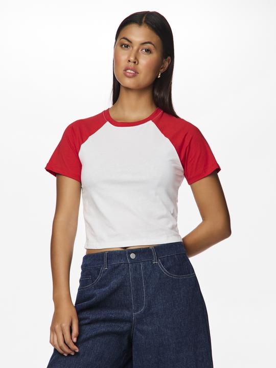 Produktbild Pieces PCJANNIE KONTRAST Crop-T-Shirt (S)