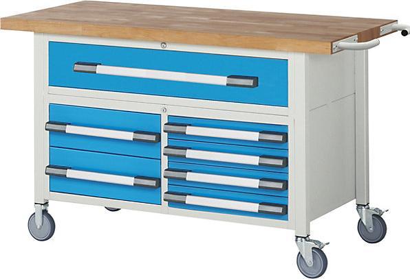 Produktbild eurokraft pro Fahrbare Werkbank Serie 8000 (150 cm, 70 cm)