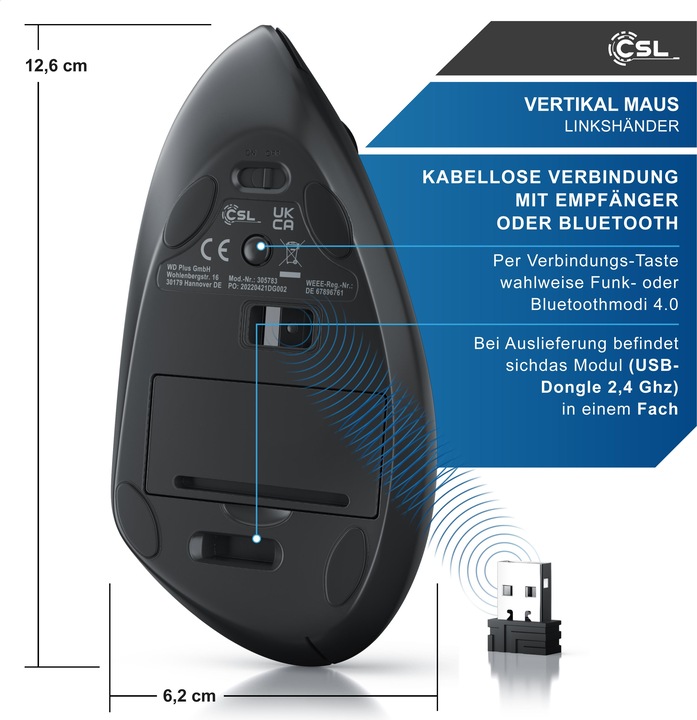 Produktbild CSL Vertikal L (Kabellos)