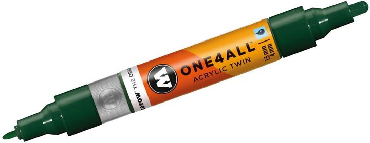 Produktbild Molotow Marqueur pour Maquettes - One4All Twin - Acrylique Vert Future - 1,5/4mm - -145 - 15 cm (future green, 4 mm, 1 x)