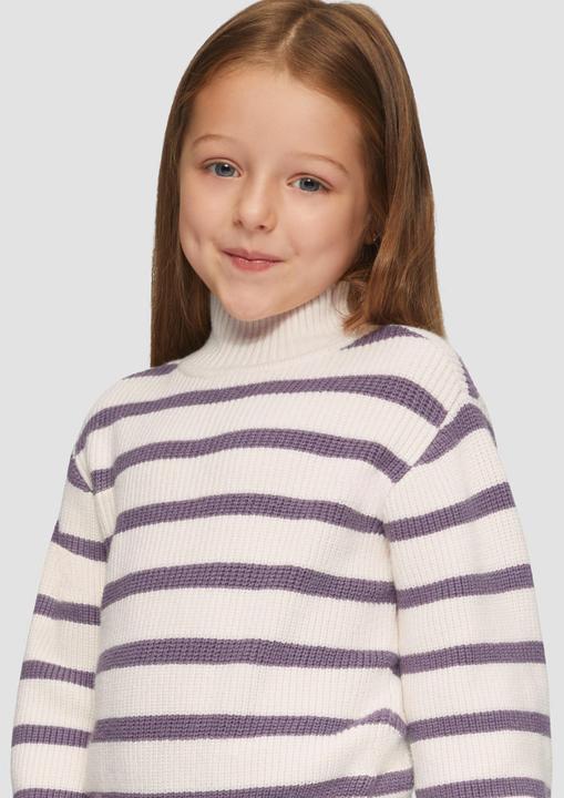 Produktbild s.Oliver Strickpullover Geringelter Strickpullover aus Viskosemix (104, 110)