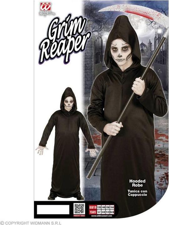 Produktbild Magni Kinderkostüm Sensenmann 5-7 J., Gr. 128, Robe (122, 128)