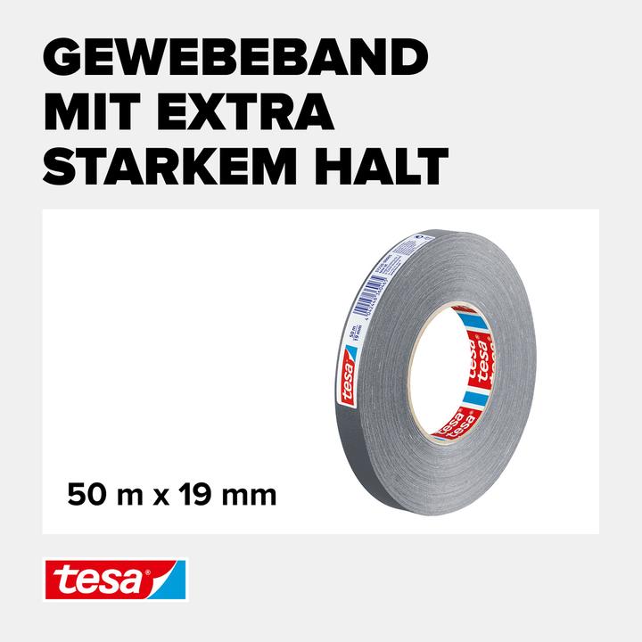 Immagine prodotto tesa Nastro in tessuto EXTRA POWER PERFECT, nastro adesivo rinforzato in tessuto (19 mm)