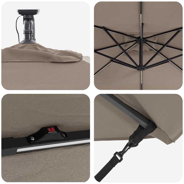 Actual product image vidaXL Cantilever Parasol (2.49 m)
