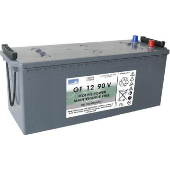 Exide, Fahrzeugbatterie, Dryfit Traction Block GF 12 090 V Blei Akku mit A-Pol 12V, 90000mAh (12 V, 90 Ah)