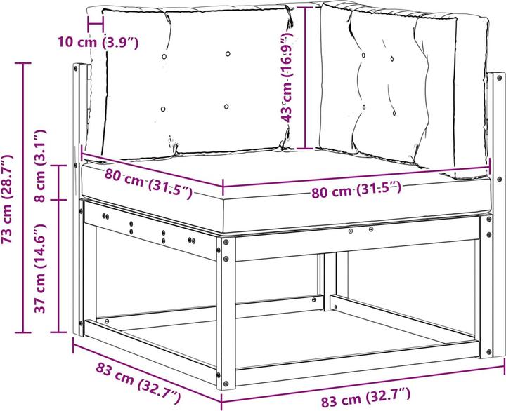 Produktbild vidaXL gartenmöbel