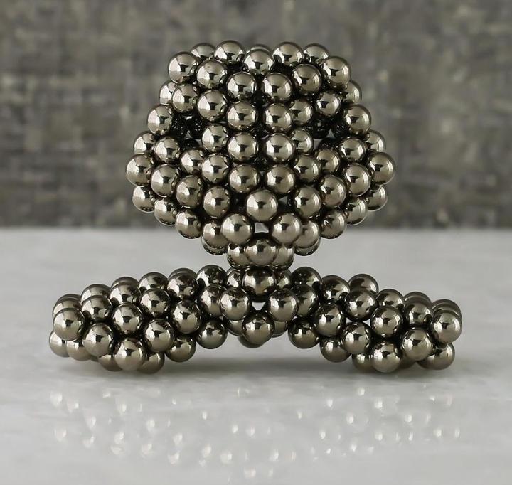 Actual product image Neoballs Sphere Magnets Gun-Metal
